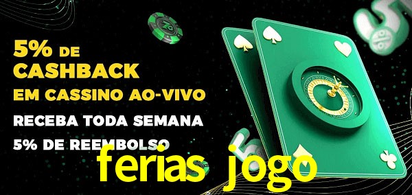 Promoções do cassino ao Vivo ferias jogo