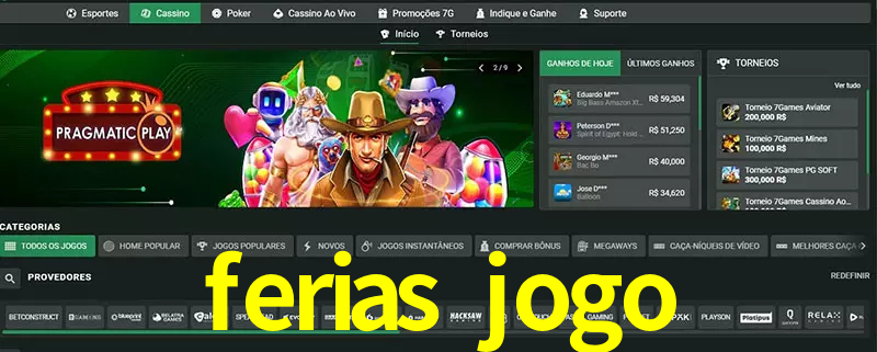 cassino ferias jogo